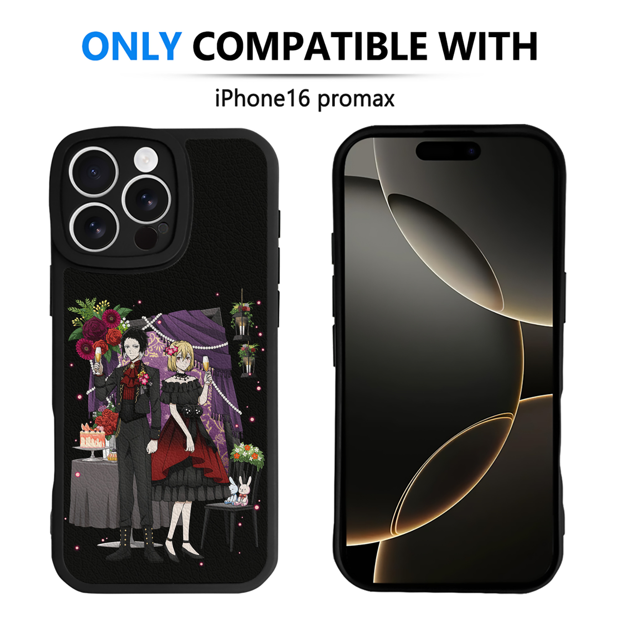 （画像用） 文豪ストレイドッグス Bungo Stray Dogs 【iPhone 16シリーズ対応】シリコンスマホケース（レザー調） 材質：シリコン